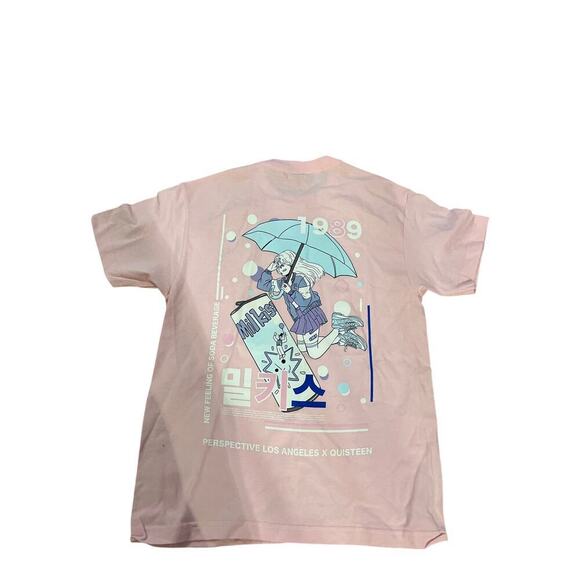 Rare Studio Ghibli My Neighbor Totoro Pink Graphic Tee Size M - Picture 2 of 3